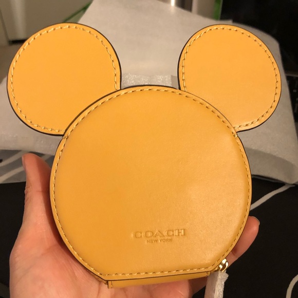 Coach x Disney Mickey Mouse Coin Case - Picture 1 of 8
